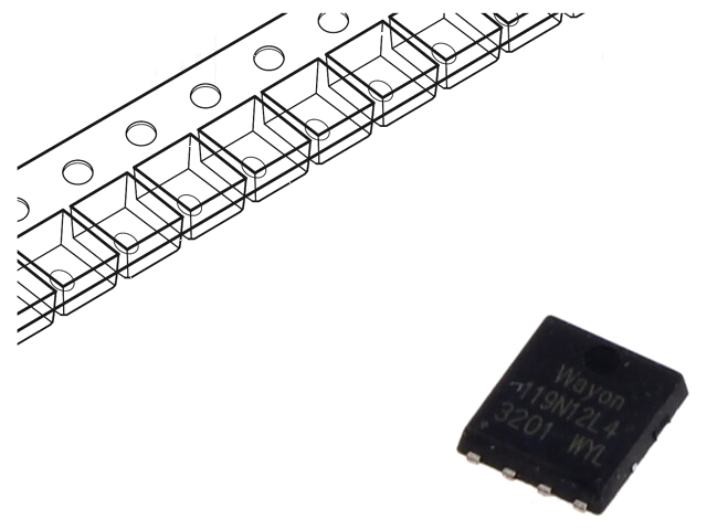 Transistor: N-MOSFET; unipolair; PDFN5060-8 Transistor: N-MOSFET; unipolair; PDFN5060-8